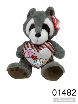 Imagen de PELUCHE MAPACHE Y ZORRO 32CM 1.26